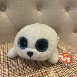 Ty Plush Seal with Blue Eyes